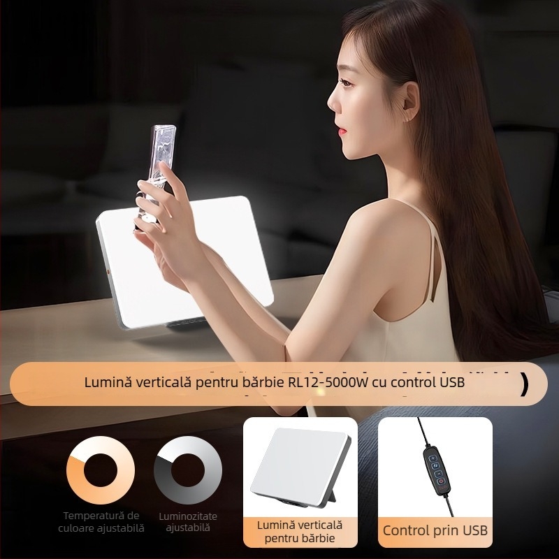 Mini Lumină de Fill cu telecomandă pentru utilizare pe birou | LED cu înaltă luminozitate, peste 150W