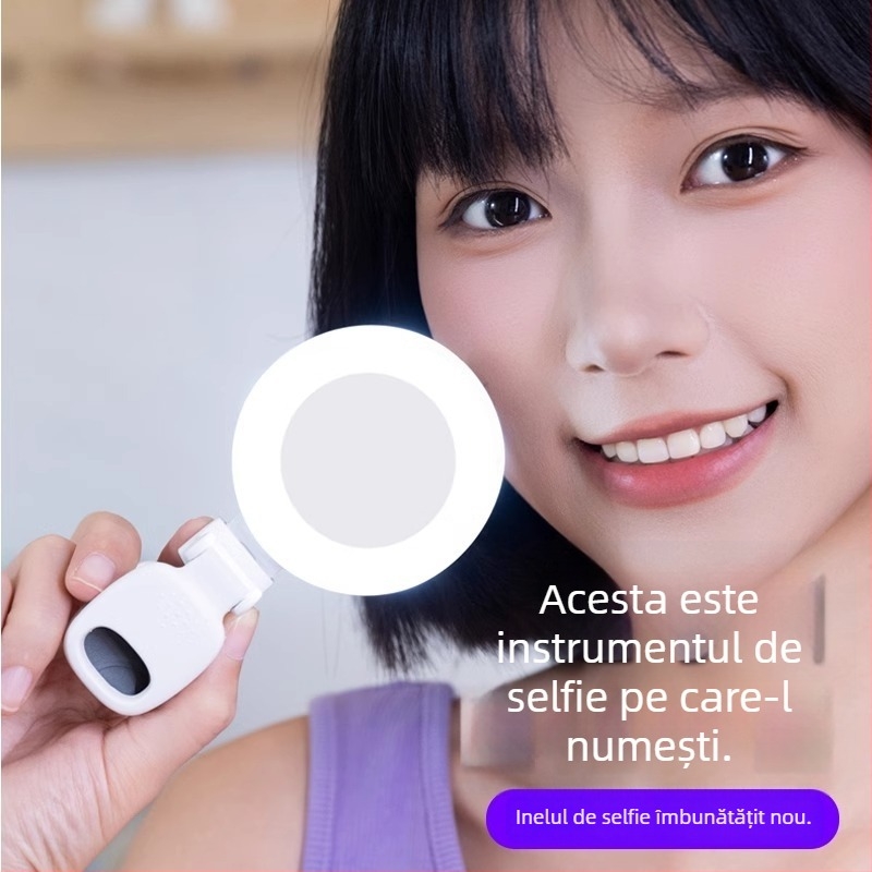 Lumină de umplere mini D6, pentru fotografiere și streaming live, portabilă, cu 3 temperaturi de culoare, putere ≤10W, 5V