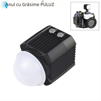 Puluz Pu563b Lumină de umplere subacvatică pentru camerele de acțiune, Compatibilitate universală, Imprimare logo disponibilă, Garanție națională, Pachet inclus