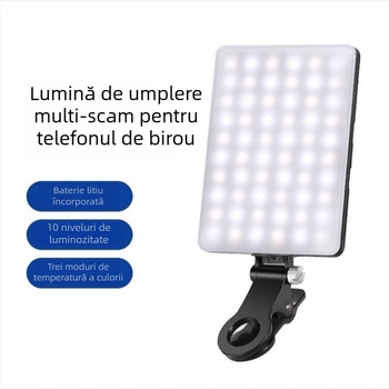 VL-60BI Lumină LED de umplere cu clips pentru telefon, portabil, 5V, sub 10W