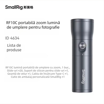 SmallRig LED Light de umplere, portabilă, manuală, 10W, temperatură de culoare reglabilă 2500–9900K, model 4634, 5V/2A