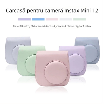 Geantă Cameră Polaroid Mini12 de Umăr - PU Piele, Impermeabilă, Rezistentă la abraziune, Anti-tăiere, Curea cu pernă de aer