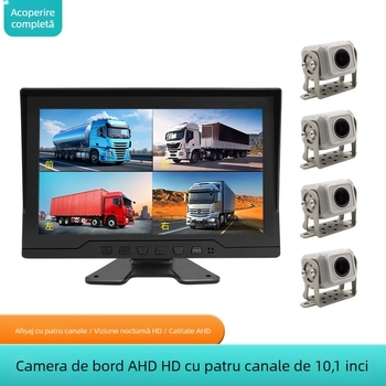Înregistrator de condus pentru camioane și autobuze: unghi 170°, 1080p, TF card până la 128GB, stocare 24H, montaj în consola centrală, funcții: imagine inversă, înregistrare în buclă, monitorizare la parcare