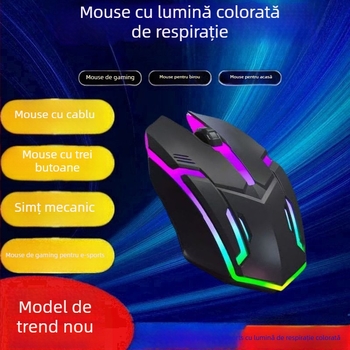 Mouse optic USB, cablat, 2 butoane