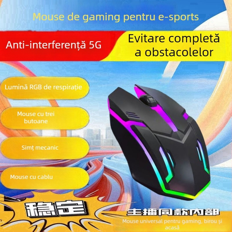 Mouse optic USB, cablat, 2 butoane