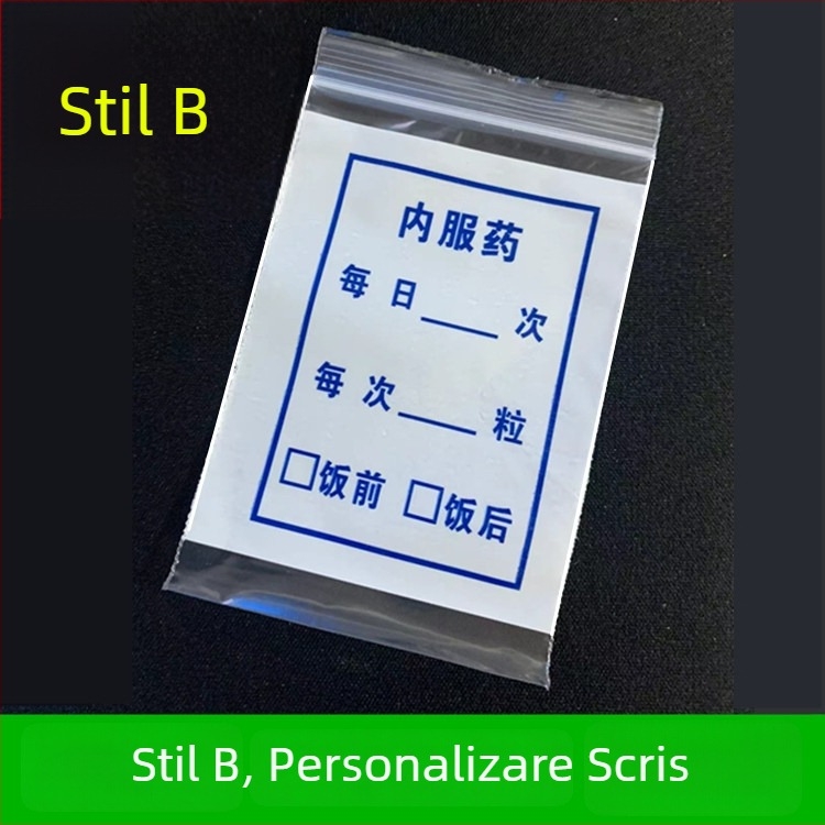 Geantă de medicamente PE pentru medicamente orale – pungă de medicamente auto-sealantă Bowposts, destinată clinicilor și farmaciilor; material: material nou; lungimea sigiliului: 1,2 cm