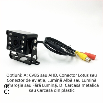 Oliyo dash cam 4 canale pentru camion, viziune AHD de noapte, unghi larg, cameră de mers înapoi
