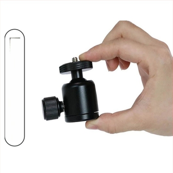 Capă de trepied din aliaj de aluminiu | limită de rotație Φ34×45 mm, greutate 0,107 kg, compatibil cu trepied și cameră pe monopod