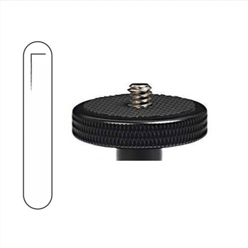 Capă de trepied din aliaj de aluminiu | limită de rotație Φ34×45 mm, greutate 0,107 kg, compatibil cu trepied și cameră pe monopod