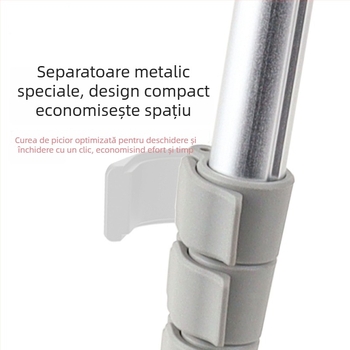 Trepied din aliaj de aluminiu, cap bal, 5 secțiuni, încărcare până la 5 kg, placă cu eliberare rapidă