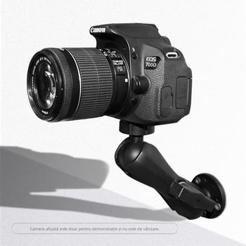 VINmounts Suport PTZ fix exterior cu cap balon 1/4'' filet, montaj prin șuruburi, rotire orizontală 360°, verticală 180°, material: nylon importat din Germania + cauciuc + oțel inoxidabil