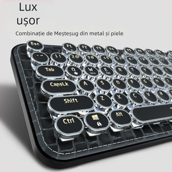 Tastatură mecanică cu switch verde, peste 98 taste, conectivitate tri-mod (cablu, wireless și Bluetooth), iluminare monocromă