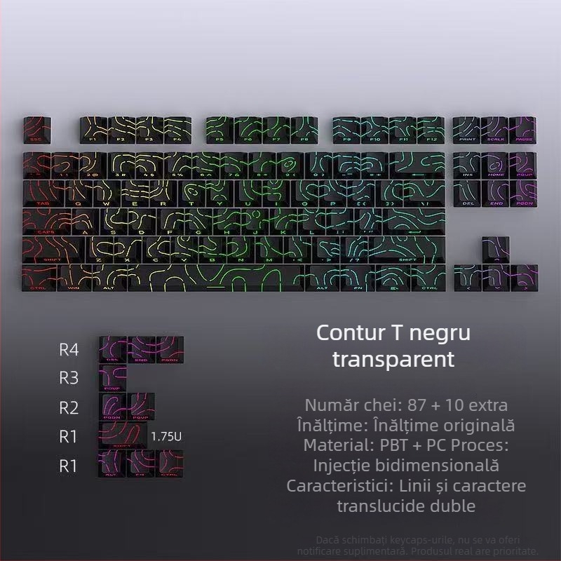 Tastatură mecanică, 88–98 taste, Bluetooth, carcasă ABS, iluminare monocromă, compatibilitate universală
