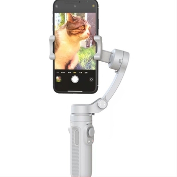 Gimbal pliabil pentru telefonul mobil cu recunoaștere facială și comutator cu un singur buton, rotație verticală/horizontale 330°, limită de rotație 340°, greutate 348 g