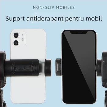Trepied NP8810 cu 3D PTZ, aliaj de aluminiu, sarcină 6-10 kg, include clip pentru telefon