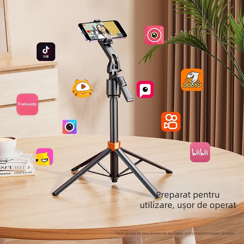 Esper Stabilizator inteligent pentru telefon cu recunoaștere facială încorporată — fără instalare, ABS aluminiu, 360° pan/tilt, 270° limită rotație