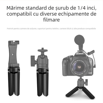Trepied de masă mini cu stabilizator 3D – din nailon și fibre, WT007, suport până la 2 kg
