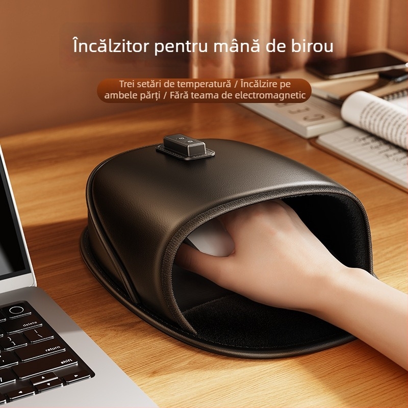 Pad de mouse din piele, încălzit, cu încălzire pentru mâna, față unică, model 06075803