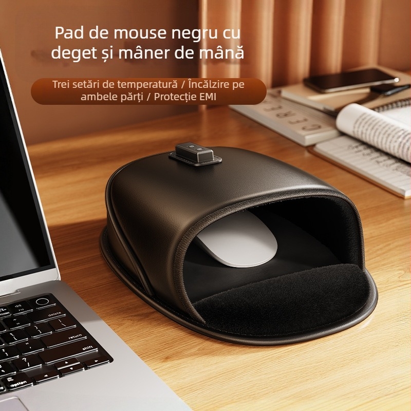Pad de mouse din piele, încălzit, cu încălzire pentru mâna, față unică, model 06075803