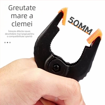 Clips de fotografie pentru fundal de studio – PVC, universal pentru fundaluri și hârtie difuză, set de 4 bucăți, greutate 0,2 kg