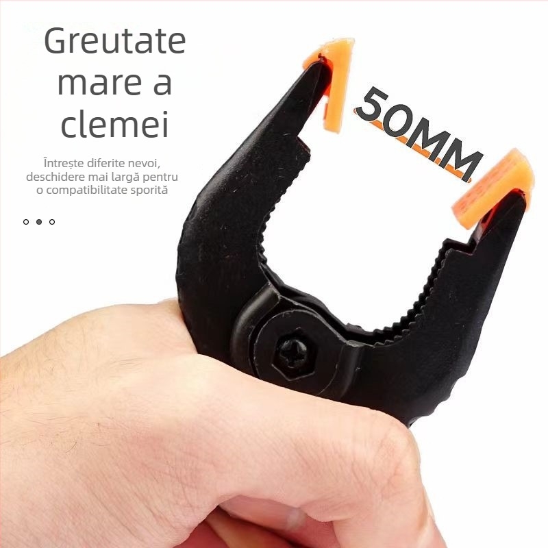 Clips de fotografie pentru fundal de studio – PVC, universal pentru fundaluri și hârtie difuză, set de 4 bucăți, greutate 0,2 kg