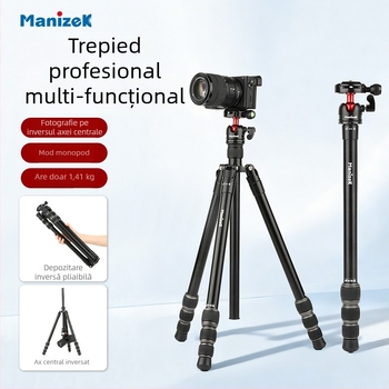 Manjike TP611 trepied DSLR – aliaj de aluminiu, încărcare maximă 5 kg, greutate 1,41 kg