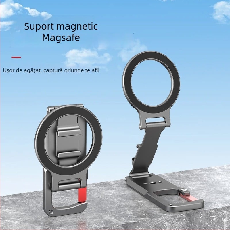 Stativ magnetic pentru fotografie și transmisiuni live — aliaj de aluminiu, universal, anti-tremur, suport de personalizare