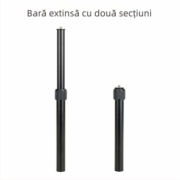 Tijă de extensie pentru trepied din aluminiu – 2 secțiuni, sarcină 5 kg, înălțime de lucru 350 mm, diametru 22/19 mm