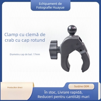 Stativ pentru transmisiile live cu clemă pentru cap sferic și clemă extensibilă, pentru țeavă circulară de bicicletă, model Hy-pj18, din plastic