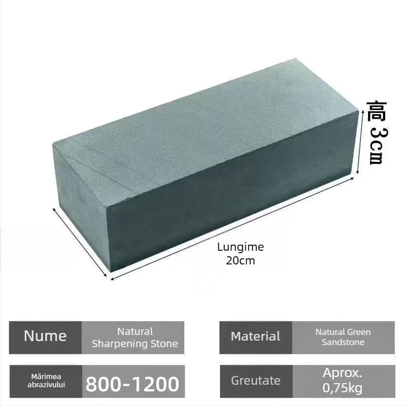Piatra de ascuțit naturală pentru cuțite de bucătărie și bucătar – stil modern simplu, lansare 2023, Material: Altul