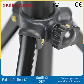 Suport pentru telefon și cameră pentru emisiuni live – trepied pliabil, aliaj de aluminiu/ABS, suport universal, pentru utilizare pe birou și în exterior, personalizare disponibilă.