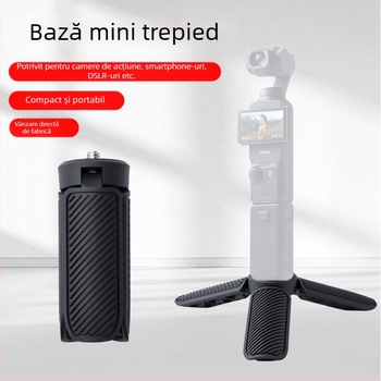 Mini trepied pentru camerele de acțiune, ABS, model Universal, greutate 40 g, sarcină de până la 2 kg, lansat în 2025