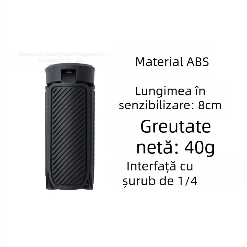 Mini trepied pentru camerele de acțiune, ABS, model Universal, greutate 40 g, sarcină de până la 2 kg, lansat în 2025