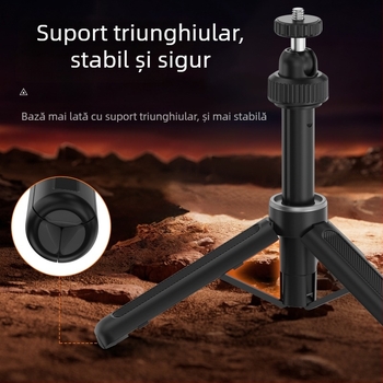 SELIFE Mini Trepied Selfie Stick pentru Insta360X5 / camere de acțiune DJI, 5 secțiuni, aliaj de aluminiu + plastic, încărcare 500 g, greutate 110 g