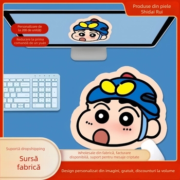 Padă mică pentru mouse, stil desen animat, Cauciuc natural, O singură față, Suport pentru încheietura mâinii, Imprimare prin transfer termic