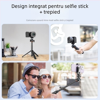 VRIG TP-06 Trepied din aluminiu cu cap sferic, patru secțiuni, extensibil, capacitate de încărcare până la 2 kg