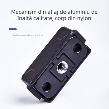 Bază magnetică cu eliberare rapidă, adaptor pliabil pentru DJI Osmo Action/Osmo360 — aliaj de aluminiu + PC, 0,018 kg