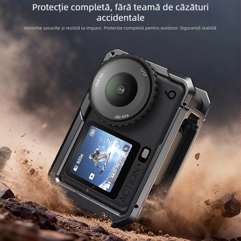 Dji Action6 Rabbit Cage – ramă de protecție din aliaj de aluminiu pentru filmare verticală și orizontală, 63 g, include 1 Rabbit Cage