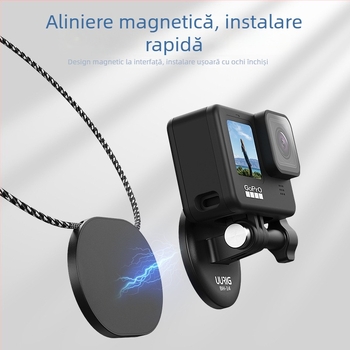 BH-14 Suport magnetic pentru gât pentru Insta360 Ace Pro, din plastic; Include bază magnetică și ambalaj; Servicii post-vânzare: trei garanții