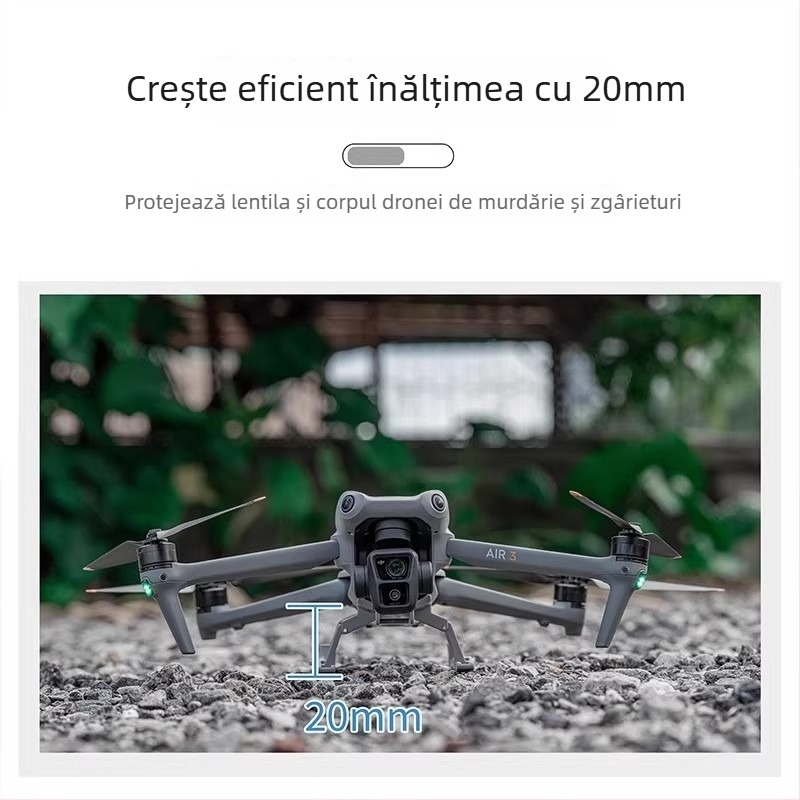 Suport accesorii DJI Air 3S: Trepied înălțat și placă de aterizare