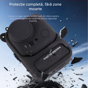 Carcasă protectoare din silicon pentru Insta360 GO Ultra – model Shadow stone insta360go ultra; brand Zhanpeng; material silicon; imprimare logo: Da; ambalaj: husă silicon GO Ultra pentru cutia de încărcare