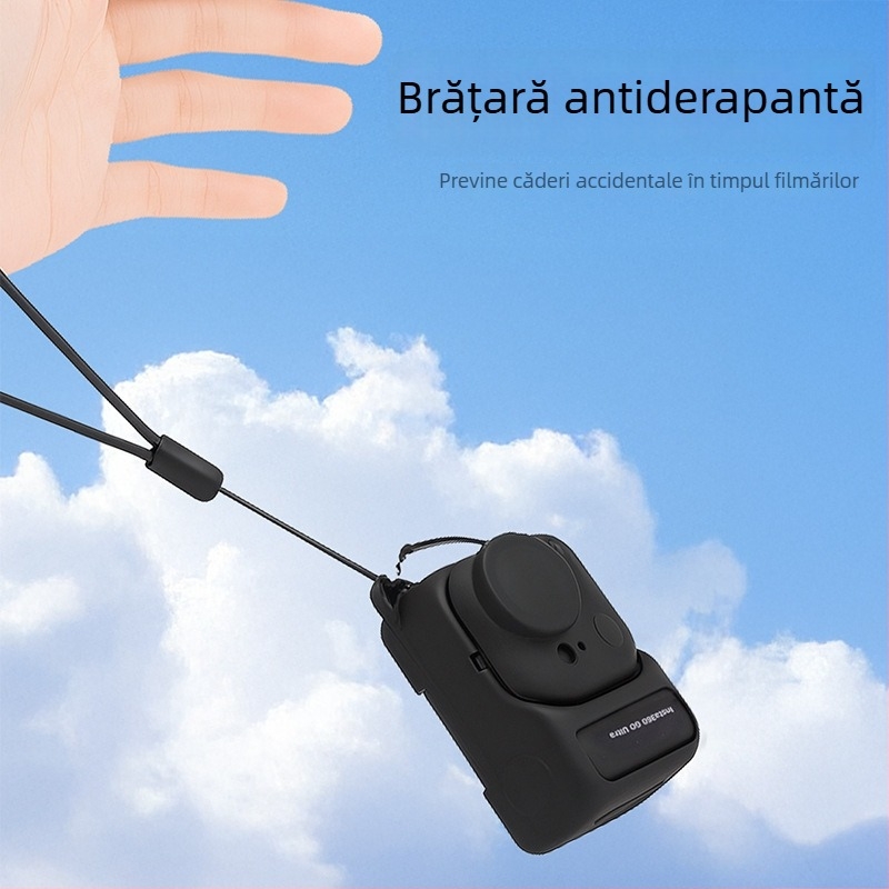 Carcasă protectoare din silicon pentru Insta360 GO Ultra – model Shadow stone insta360go ultra; brand Zhanpeng; material silicon; imprimare logo: Da; ambalaj: husă silicon GO Ultra pentru cutia de încărcare
