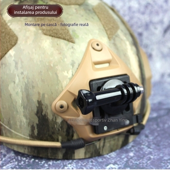 Suport de cască pentru camerele de acțiune GoPro, Xiaomi Yi și Mountain Dog - Nailon plastic, Eliberare rapidă