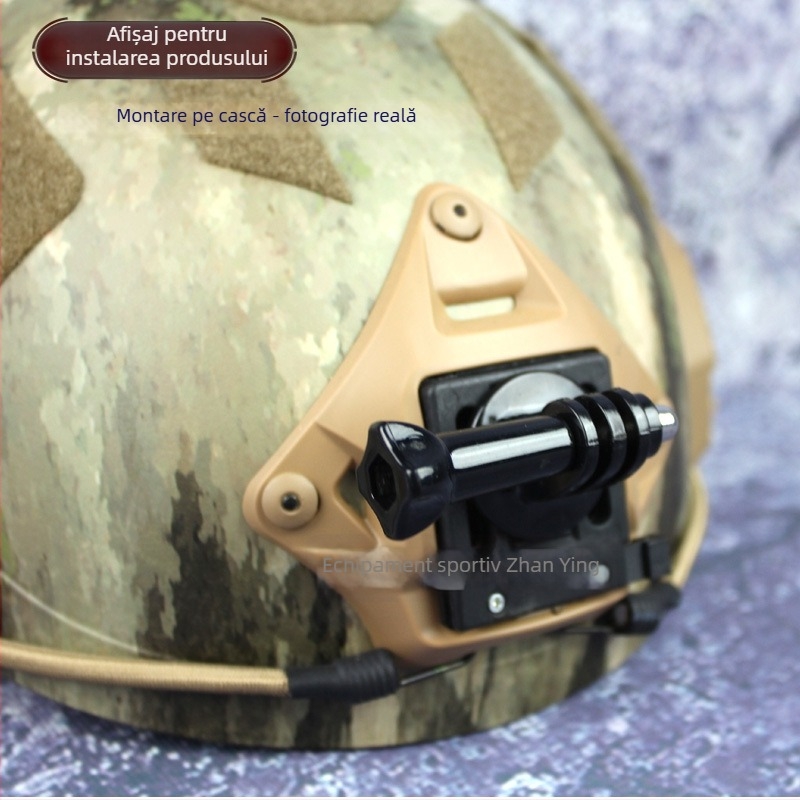 Suport de cască pentru camerele de acțiune GoPro, Xiaomi Yi și Mountain Dog - Nailon plastic, Eliberare rapidă