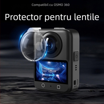 Protector de obiectiv DJI Osmo360 – Nothing, Material PC plastic, Compatibil cu Osmo360, Include pungă PE