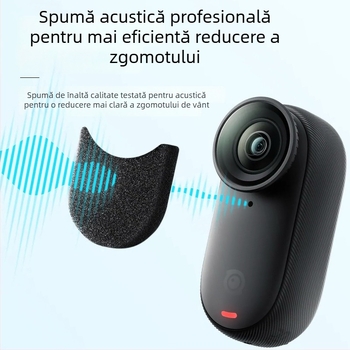 Burete acustic pentru Insta360 GO3/GO3S cu reducere a zgomotului și protecție împotriva vântului