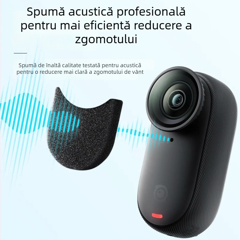 Burete acustic pentru Insta360 GO3/GO3S cu reducere a zgomotului și protecție împotriva vântului