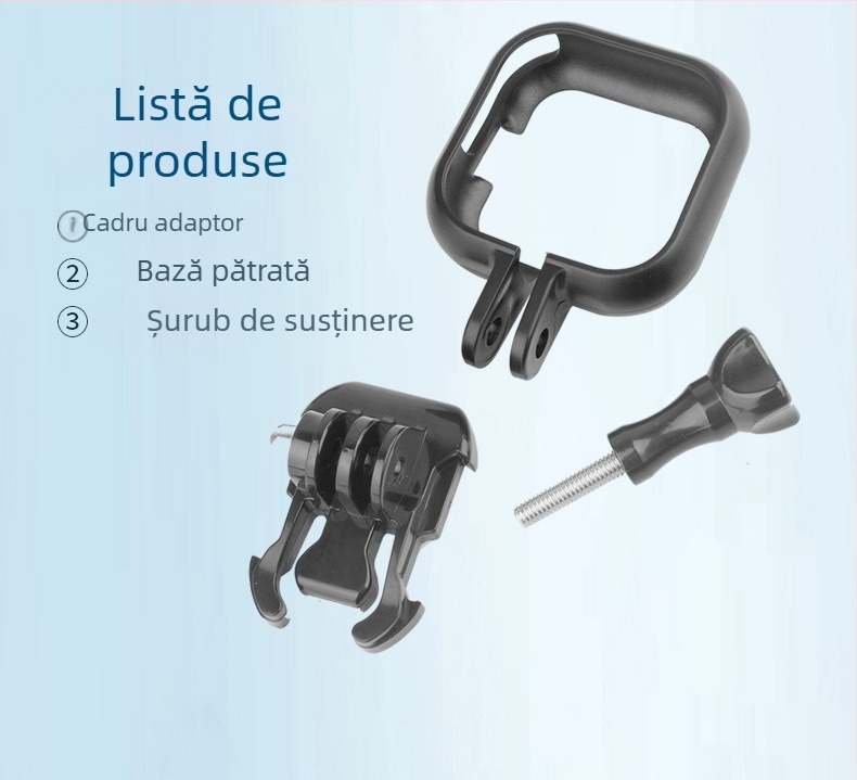 Ramă de protecție pentru Insta360 Go Ultra Thumb - ABS, compatibilă cu Insta360 Go Ultra Thumb (standalone), logo personalizabil, garanție în magazin (trei garanții)