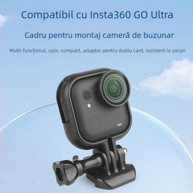 Ramă de protecție pentru Insta360 Go Ultra Thumb - ABS, compatibilă cu Insta360 Go Ultra Thumb (standalone), logo personalizabil, garanție în magazin (trei garanții)