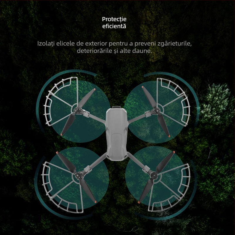 Brdrc capac de protecție a palelor pentru DJI Air 3S cu inel anti-coliziune, model Ewb9843